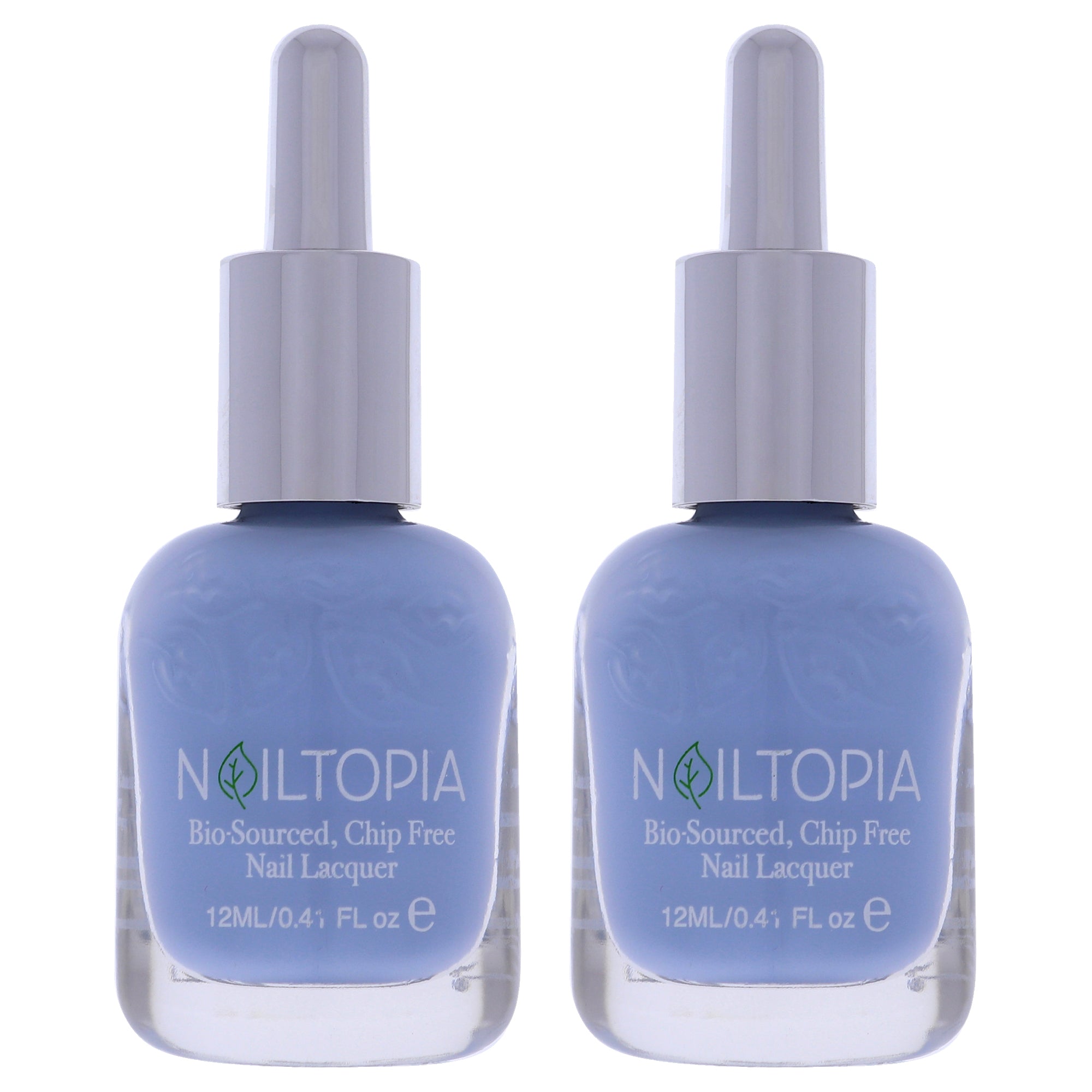 Bio-Sourced Chip Free Nail Lacquer - Bali Baby by Nailtopia for Women - 0.41 oz Nail Polish - Pack of 2