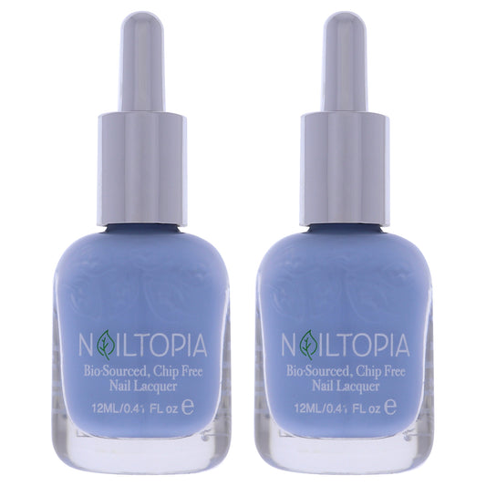 Bio-Sourced Chip Free Nail Lacquer - Bali Baby by Nailtopia for Women - 0.41 oz Nail Polish - Pack of 2