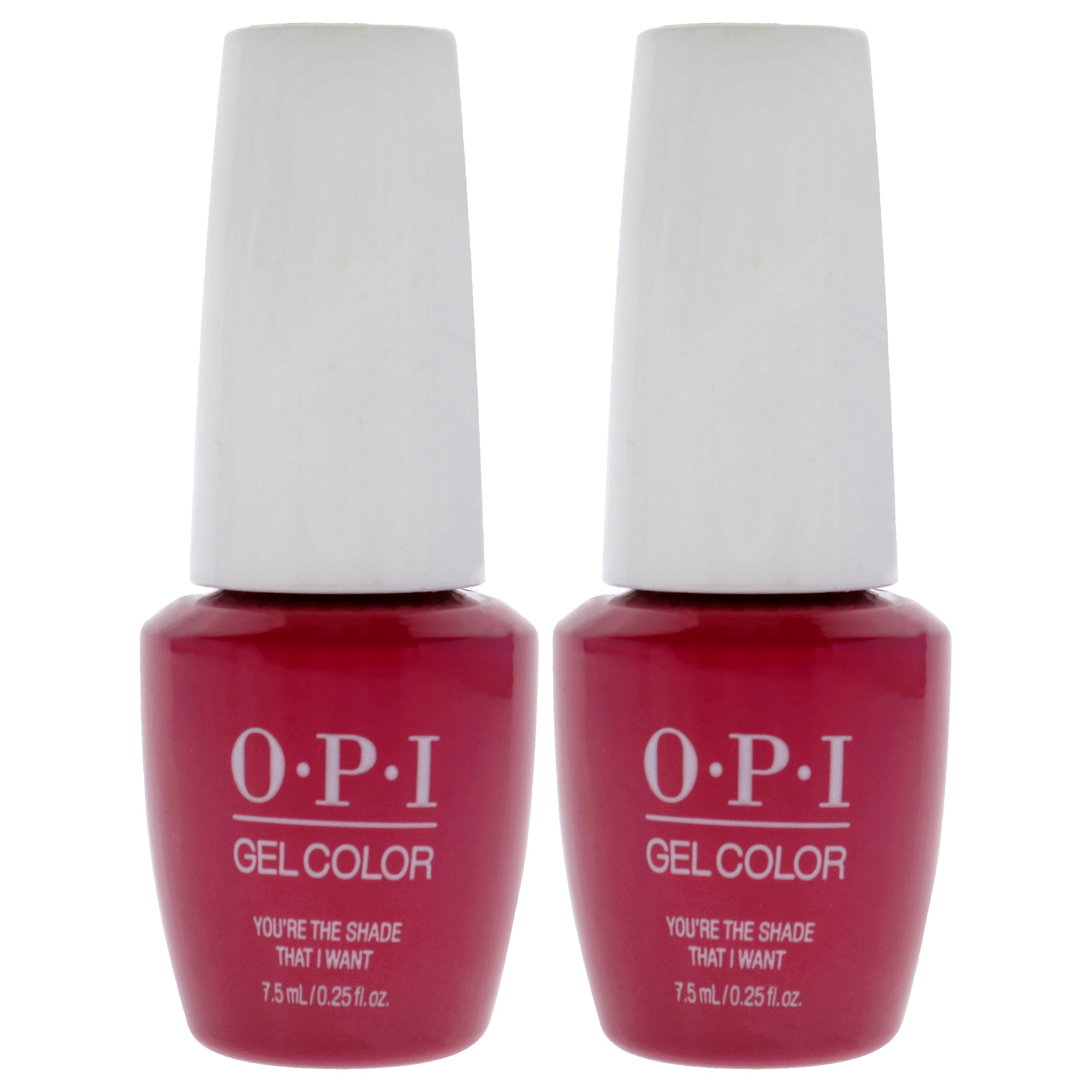 GelColor Gel Lacquer - G50B Youre the Shade That I Want by OPI for Women - 0.25 oz Nail Polish - Pack of 2