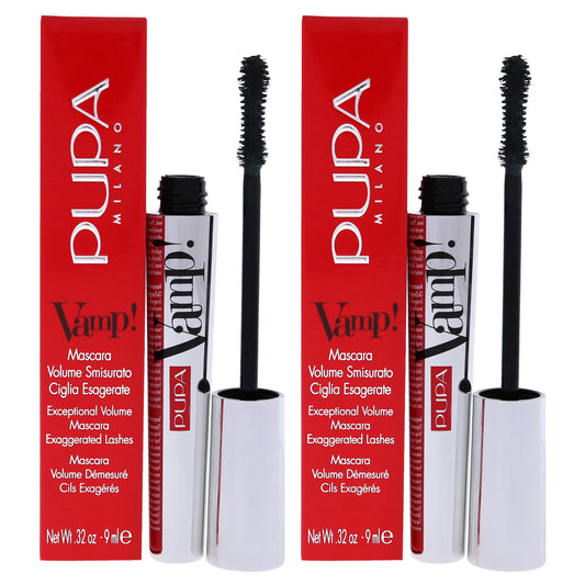 Vamp! Mascara - 504 Military Green by Pupa Milano for Women - 0.32 oz Mascara - Pack of 2