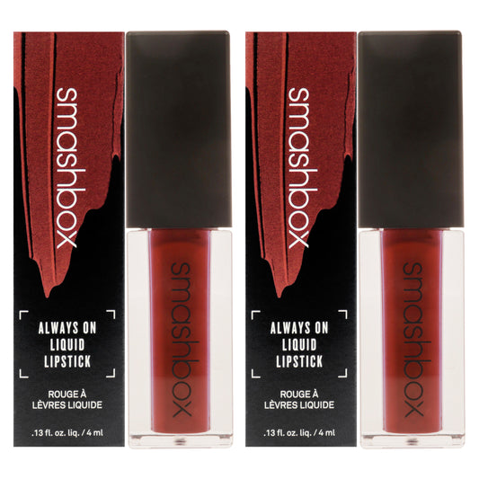 Always On Liquid Lipstick - Miss Conduct by SmashBox for Women - 0.13 oz Lipstick - Pack of 2