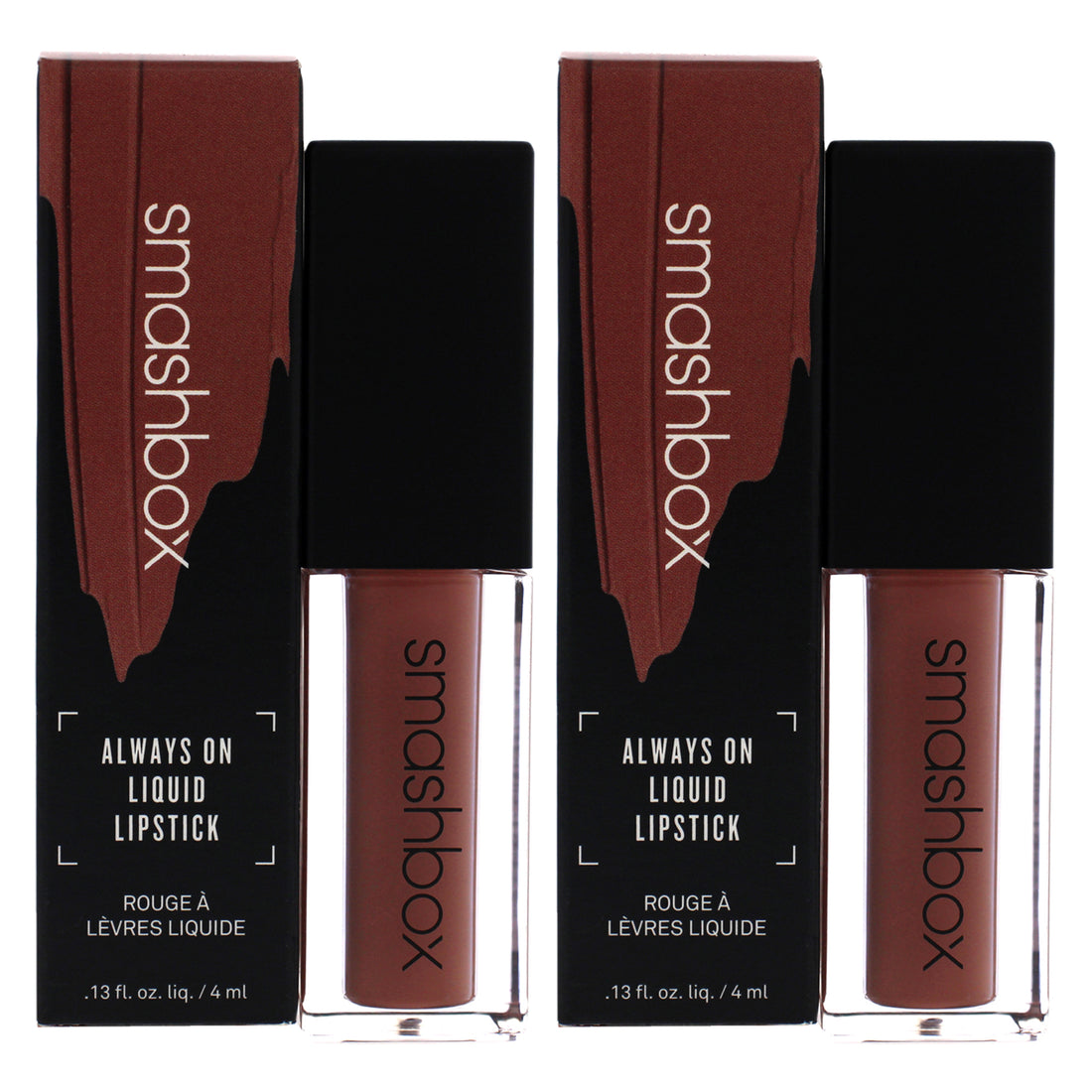 Always On Liquid Lipstick - Stepping Out by SmashBox for Women - 0.13 oz Lipstick - Pack of 2