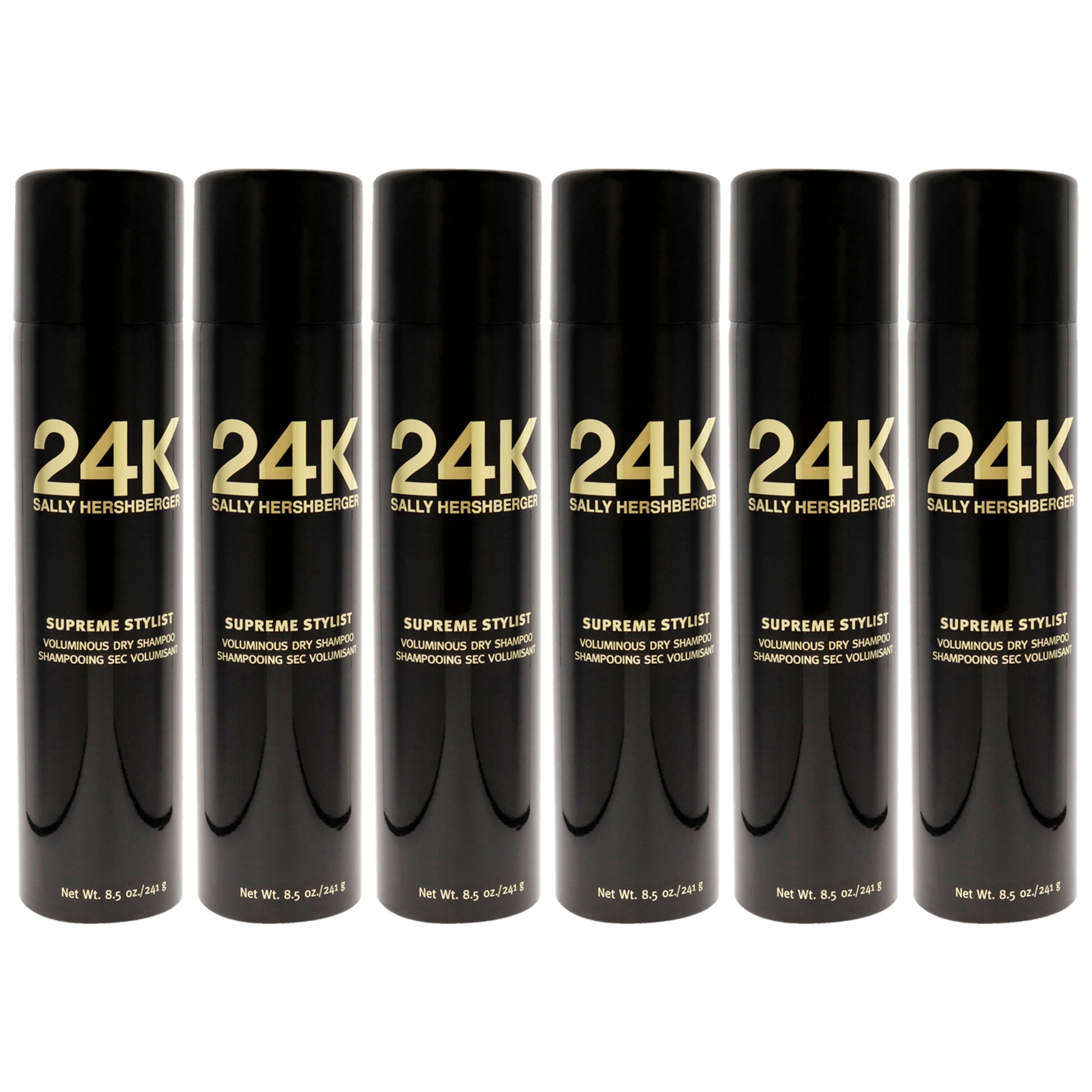 24K Supreme Stylist Voluminous Dry Shampoo by Sally Hershberger for Unisex - 8.5 oz Dry Shampoo - Pack of 6