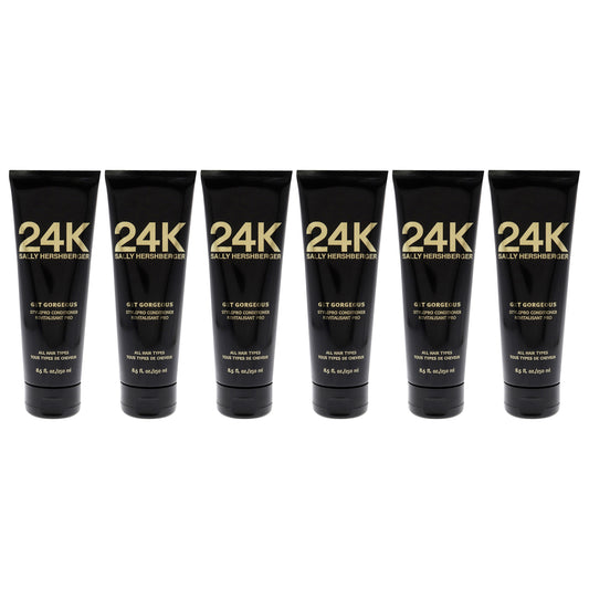 24K Get Gorgeous Conditioner by Sally Hershberger for Unisex - 8.5 oz Conditioner - Pack of 6