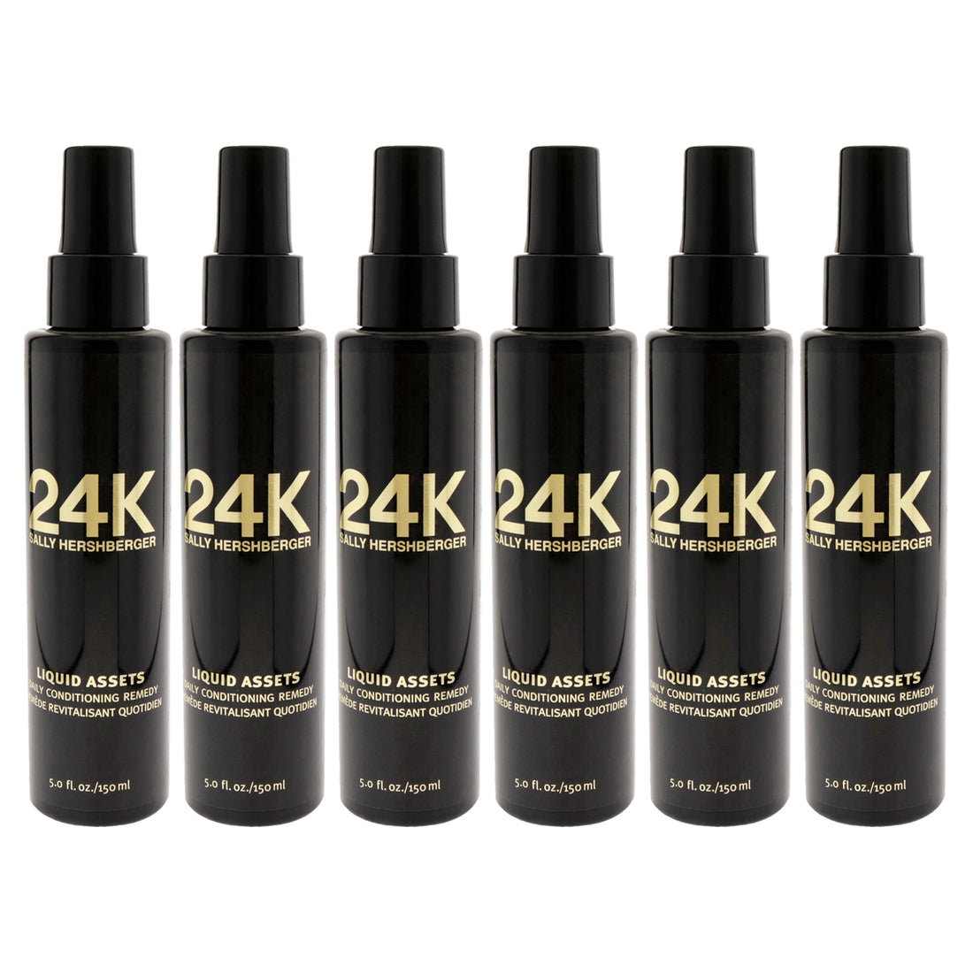 24K Liquid Assets Daily Remedy Conditioning by Sally Hershberger for Unisex - 5 oz Conditioner - Pack of 6