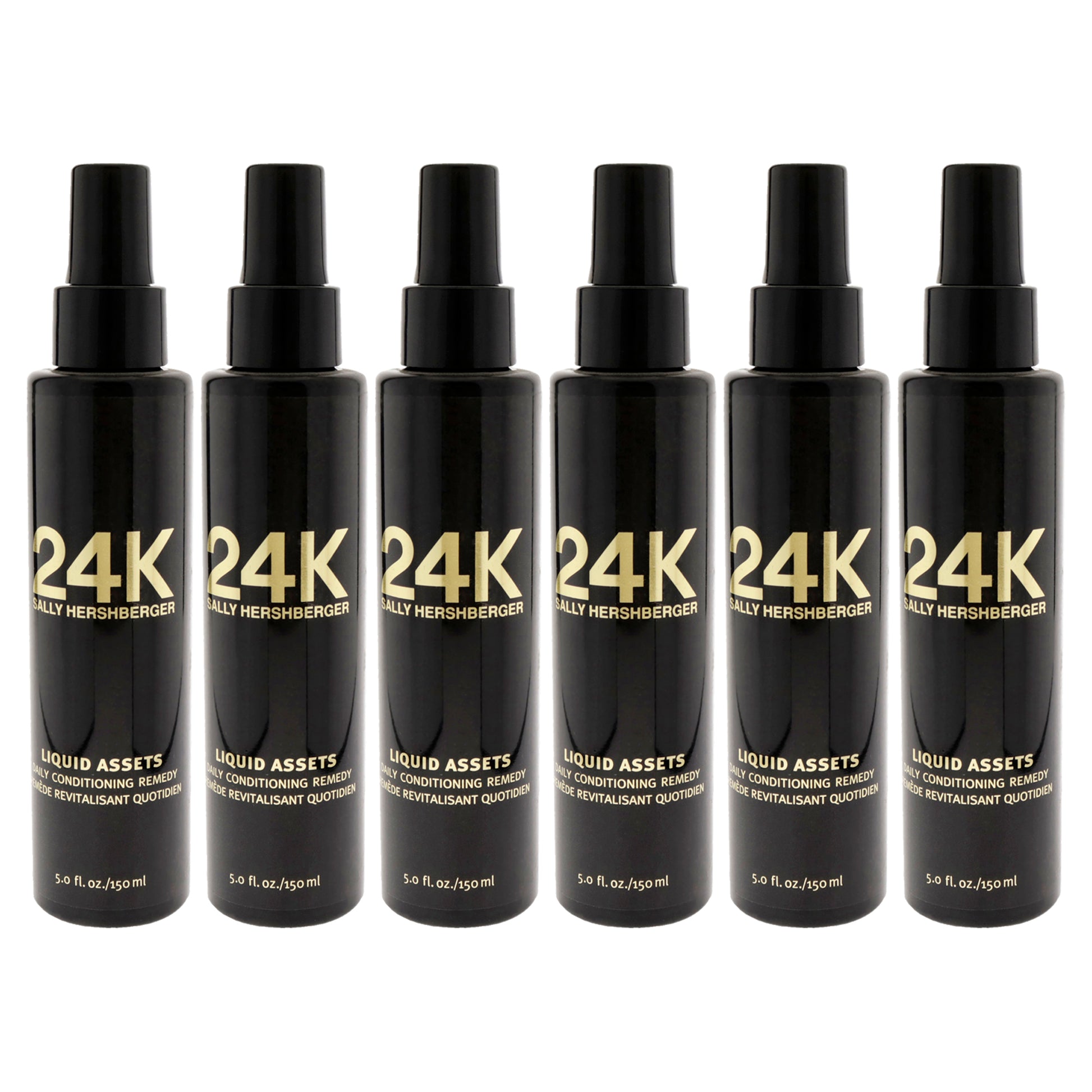 24K Liquid Assets Daily Remedy Conditioning by Sally Hershberger for Unisex - 5 oz Conditioner - Pack of 6