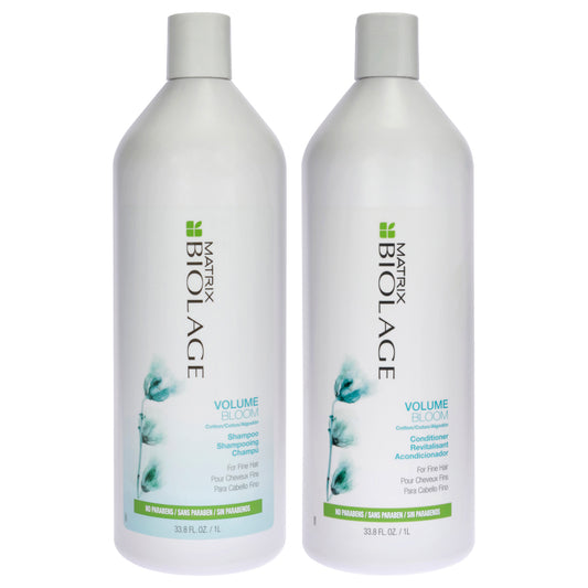 Biolage VolumeBloom Shampoo and Conditioner Kit by Matrix for Unisex - 2 Pc Kit 33.8oz Shampoo, 33.8oz Conditioner