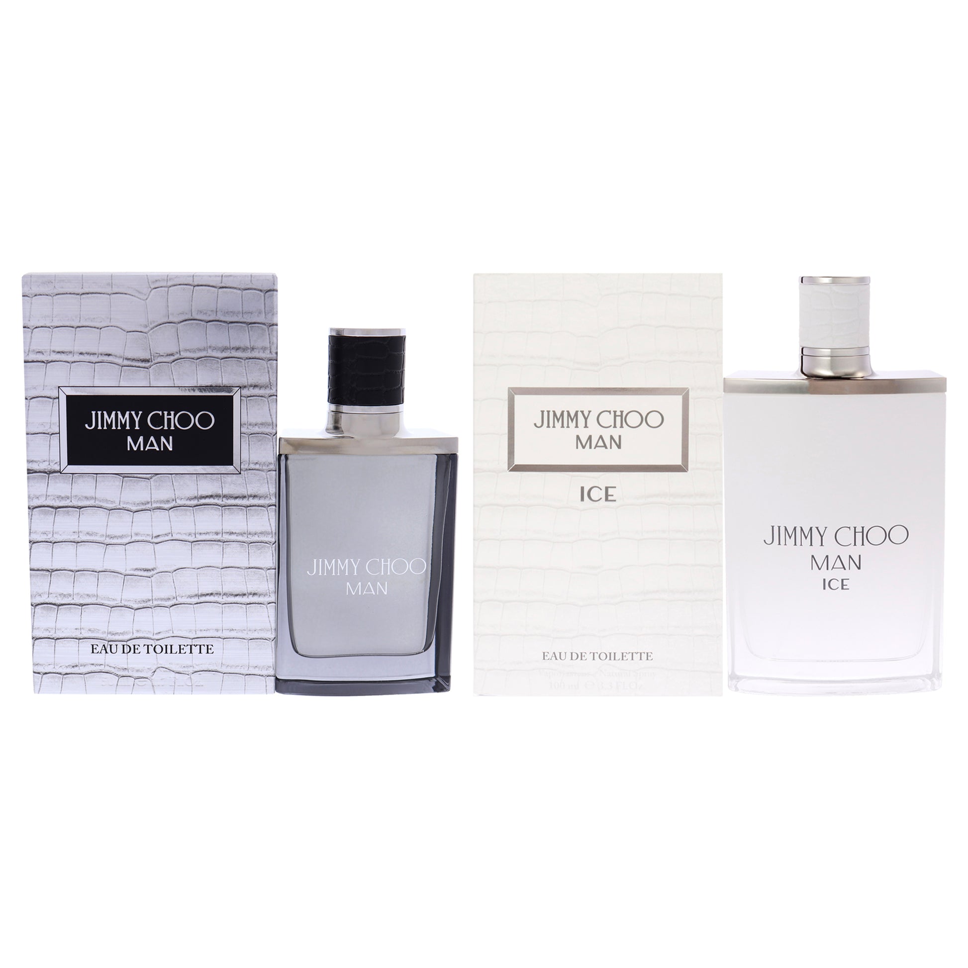 Jimmy Choo Kit by Jimmy Choo for Men - 2 Pc Kit 1.7oz EDT Spray, 3.3oz Jimmy Choo Man Ice EDT Spray