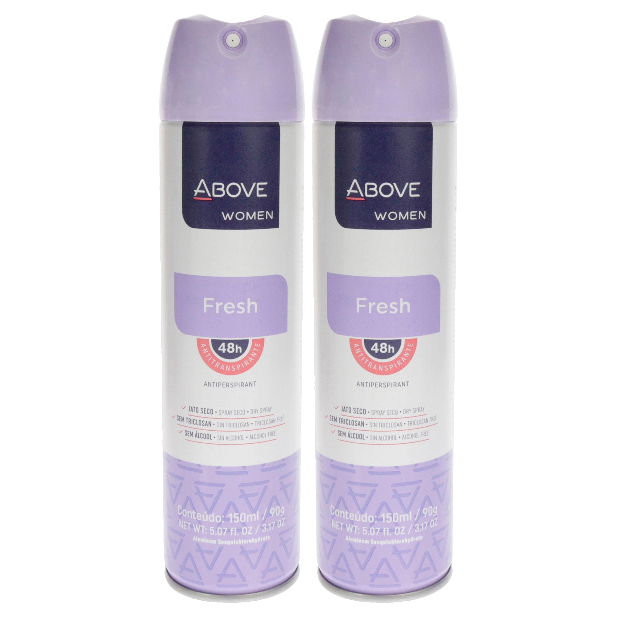 48 Hours Antiperspirant Deodorant - Fresh by Above for Women - 3.17 oz Deodorant Spray - Pack of 2