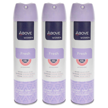 48 Hours Antiperspirant Deodorant - Fresh by Above for Women - 3.17 oz Deodorant Spray - Pack of 3