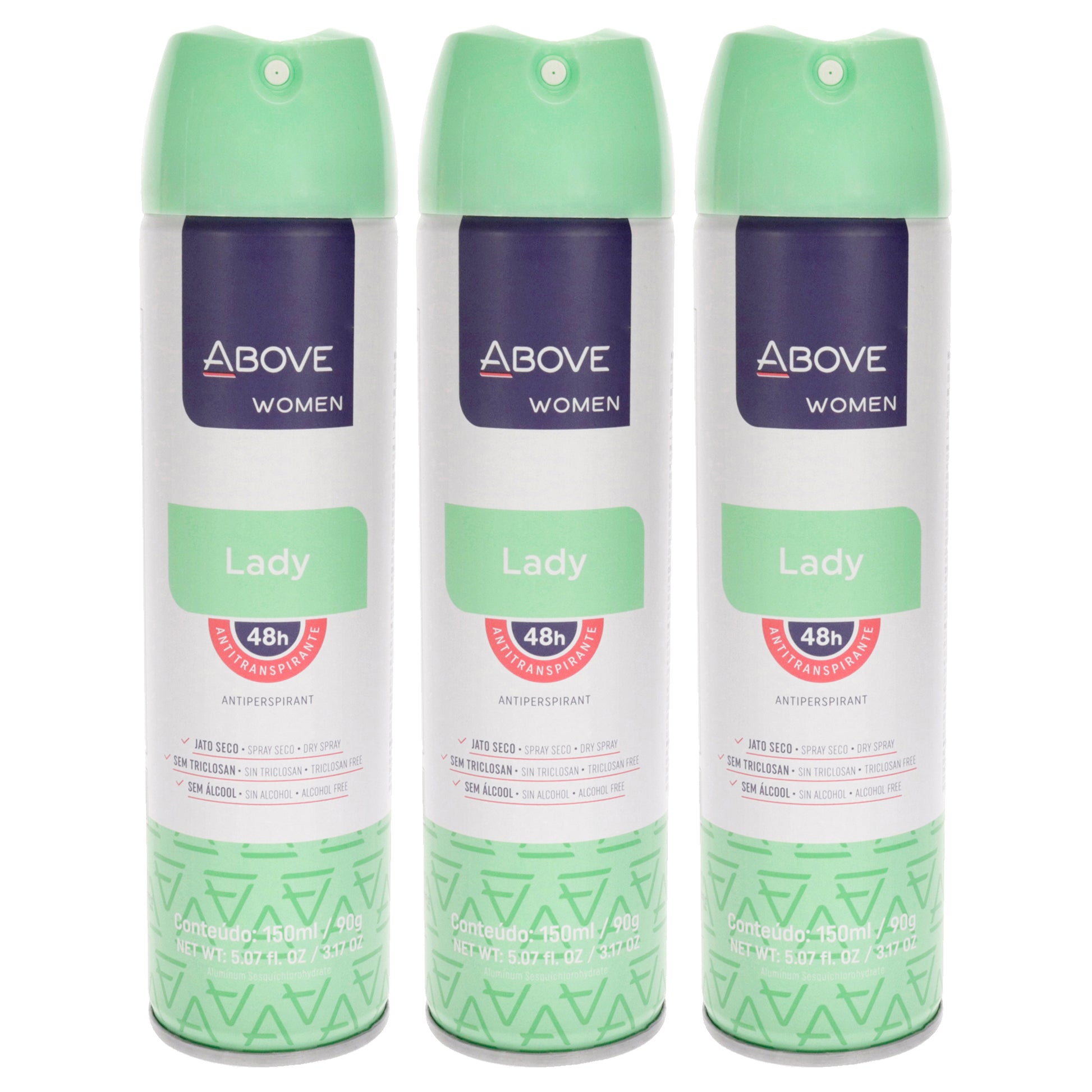 48 Hours Antiperspirant Deodorant - Lady by Above for Women - 3.17 oz Deodorant Spray - Pack of 3