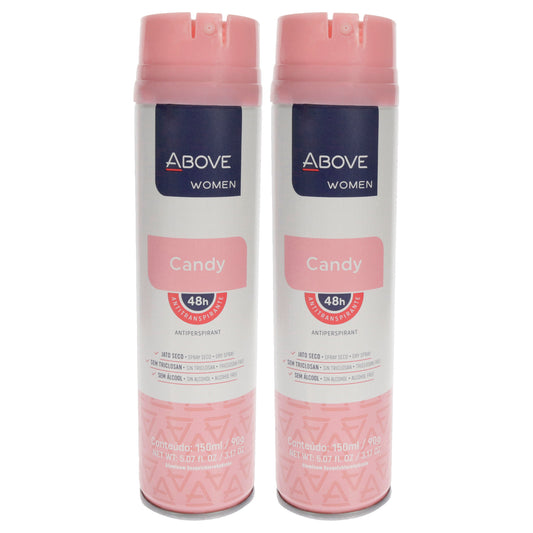 48 Hours Antiperspirant Deodorant - Candy by Above for Women - 3.17 oz Deodorant Spray - Pack of 2