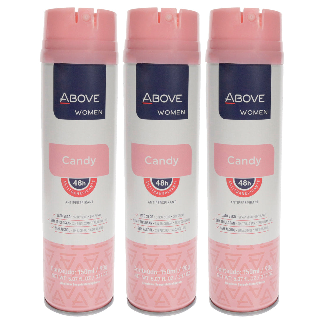 48 Hours Antiperspirant Deodorant - Candy by Above for Women - 3.17 oz Deodorant Spray - Pack of 3