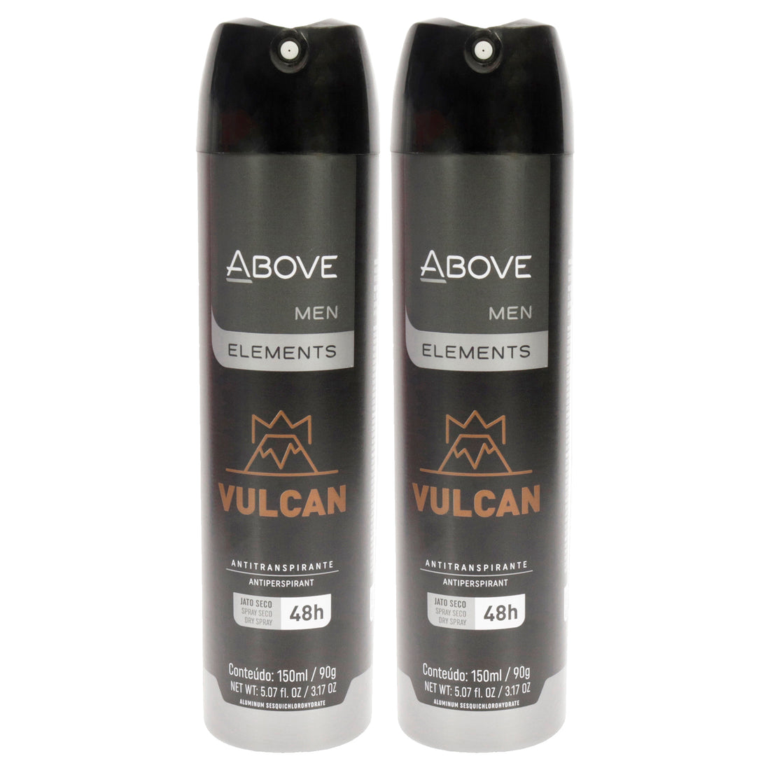 48 Hours Element Antiperspirant Deodorant - Vulcan by Above for Men - 3.17 oz Deodorant Spray - Pack of 2