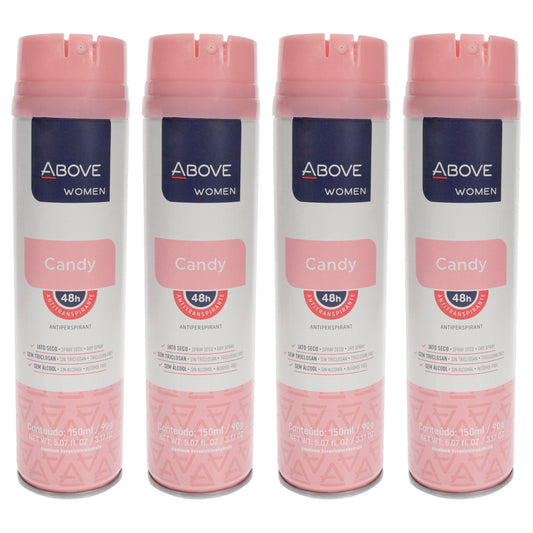 48 Hours Antiperspirant Deodorant - Candy - Pack of 4
