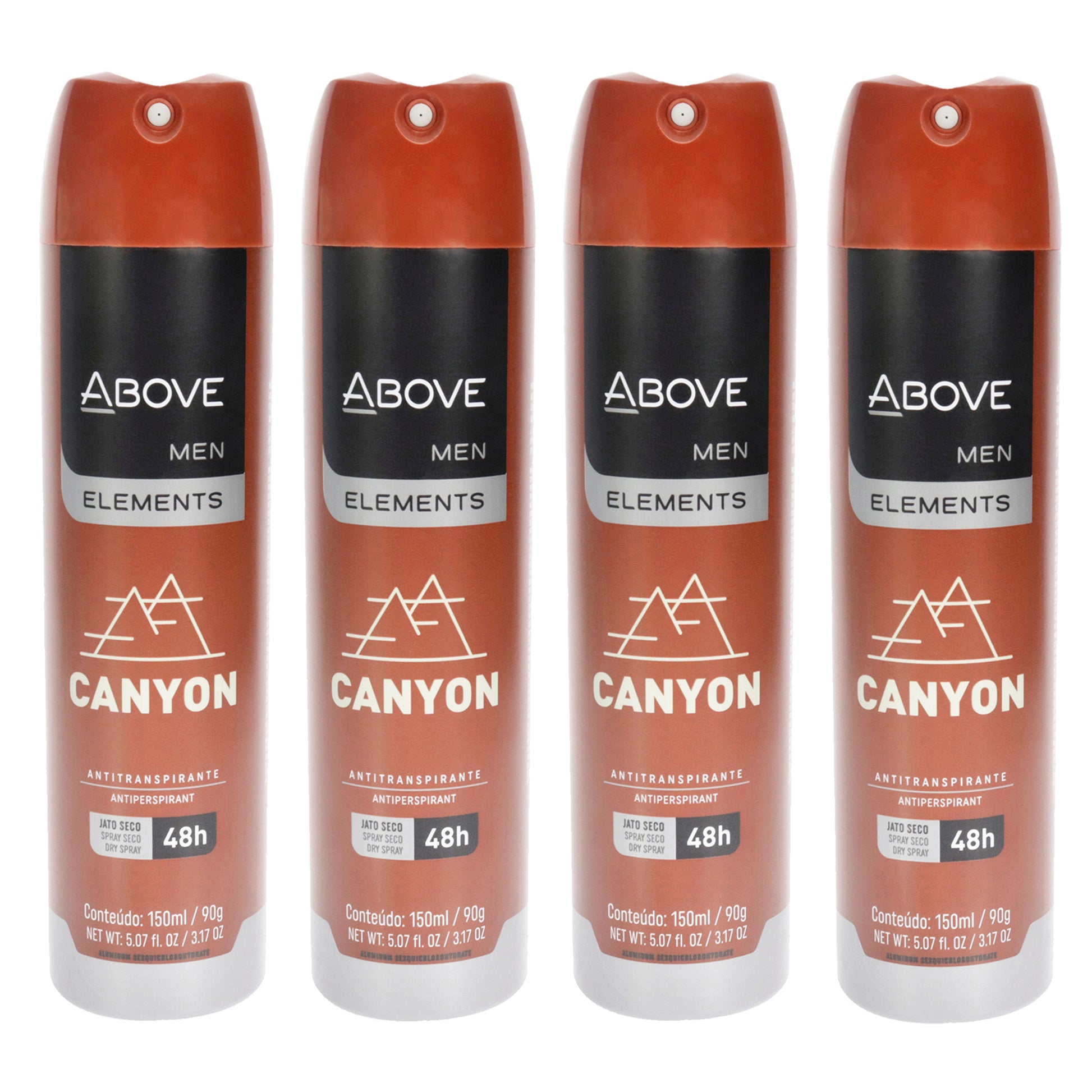 48 Hours Element Antiperspirant Deodorant - Canyon - Pack of 4