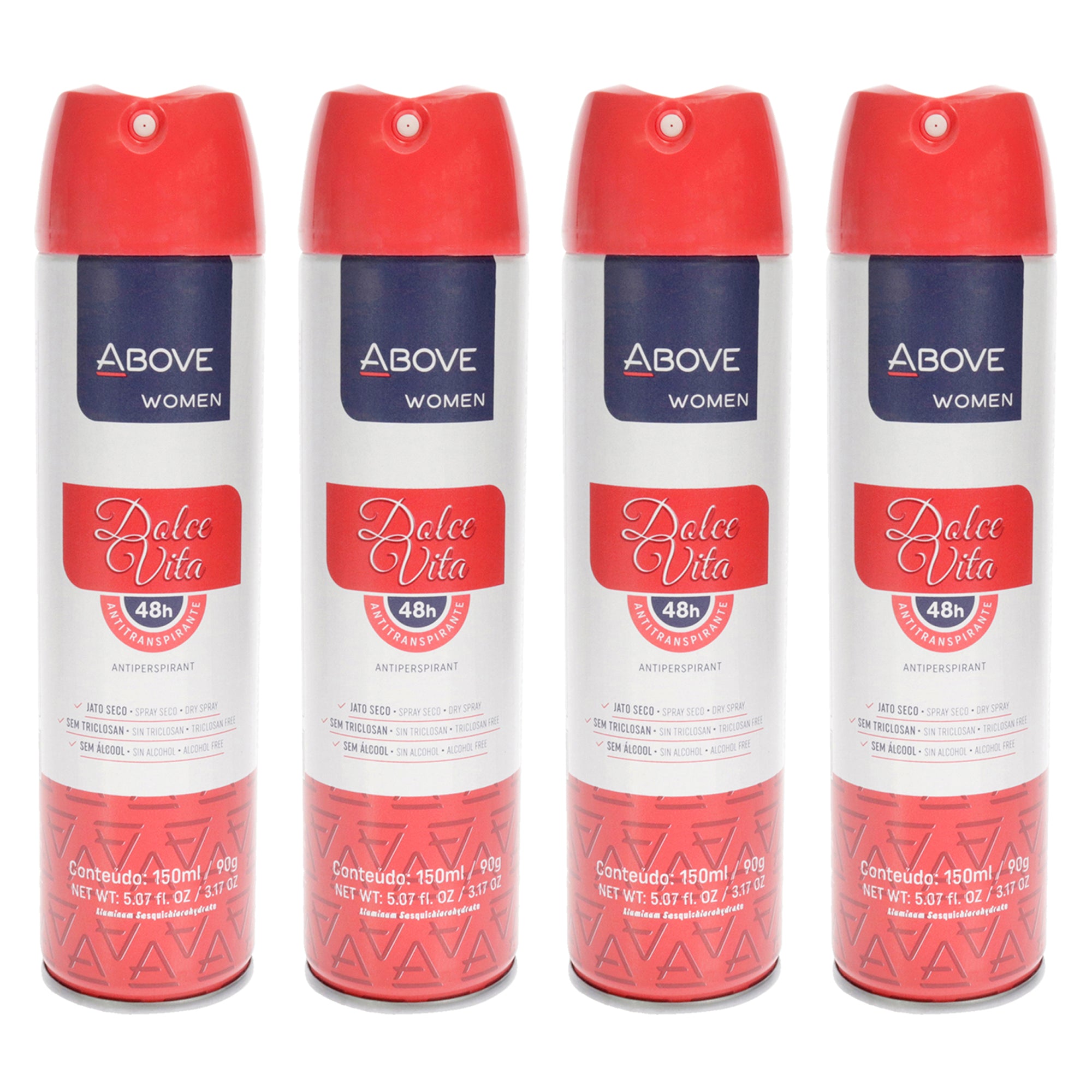 48 Hours Antiperspirant Deodorant - Dolce Vita - Pack of 4