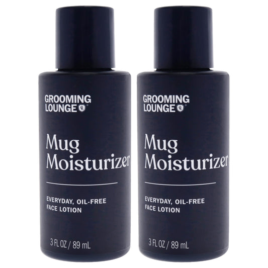 Mug Moisturizer Face Lotion by Grooming Lounge for Men - 3 oz Lotion - Pack of 2