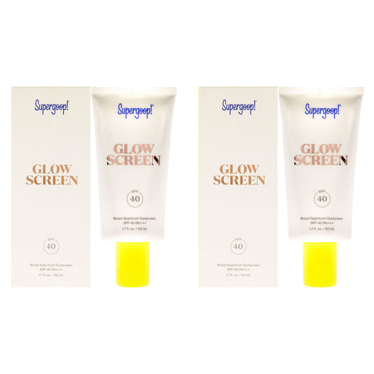 Glowscreen SPF 40 Body Lotion by Supergoop for Women - 1.7 oz Body Lotion - Pack of 2