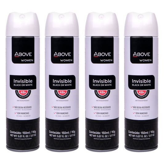48 Hours Antiperspirant Deodorant - Invisible - Pack of 4