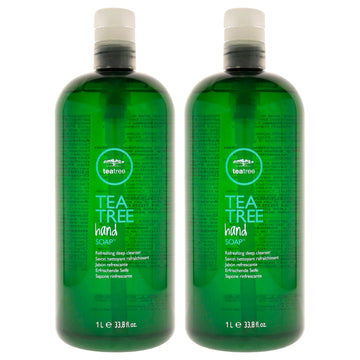 Tea Tree Hand Soap by Paul Mitchell for Unisex - 33.8 oz Soap - Pack of 2