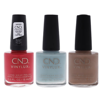 Vinylux Weekly Polish Kit by CND for Women - 3 Pc Kit 0.5oz Nail Polish - 269 Unmasked, 0.5oz Nail Polish - 274 Taffy, 0.5oz Nail Polish - 278 Offbeat