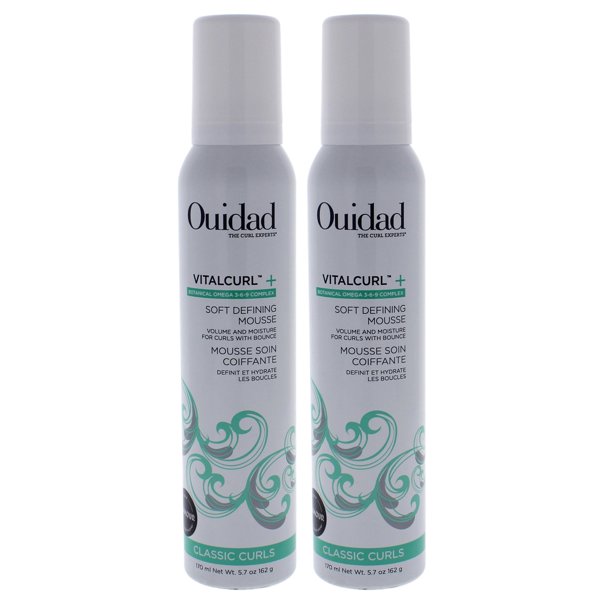 VitalCurl Plus Soft Defining Mousse by Ouidad for Unisex - 5.7 oz Mousse - Pack of 2