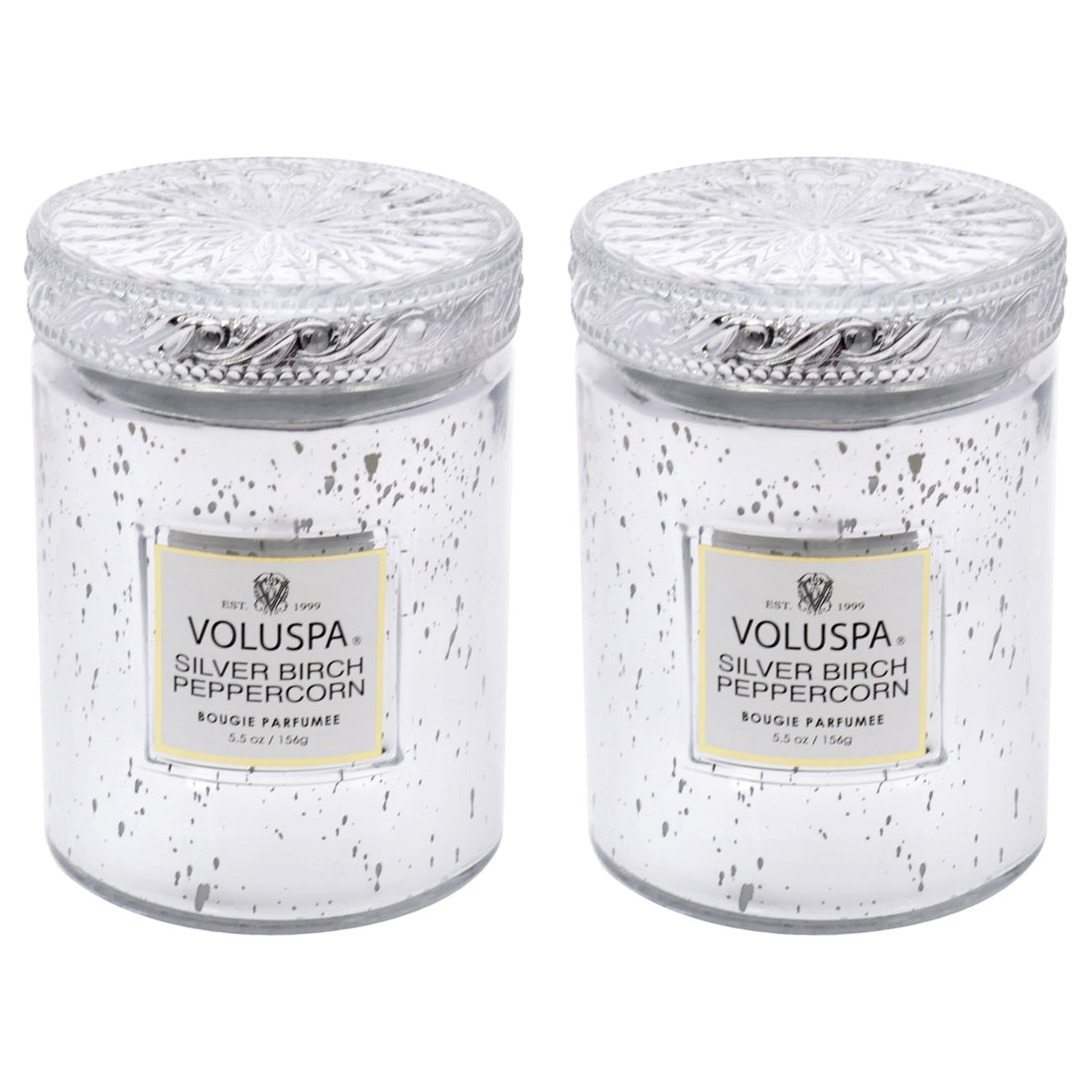 Silver Birch Peppercorn - Small Kit by Voluspa for Unisex - 2 x 5.5 oz Candle