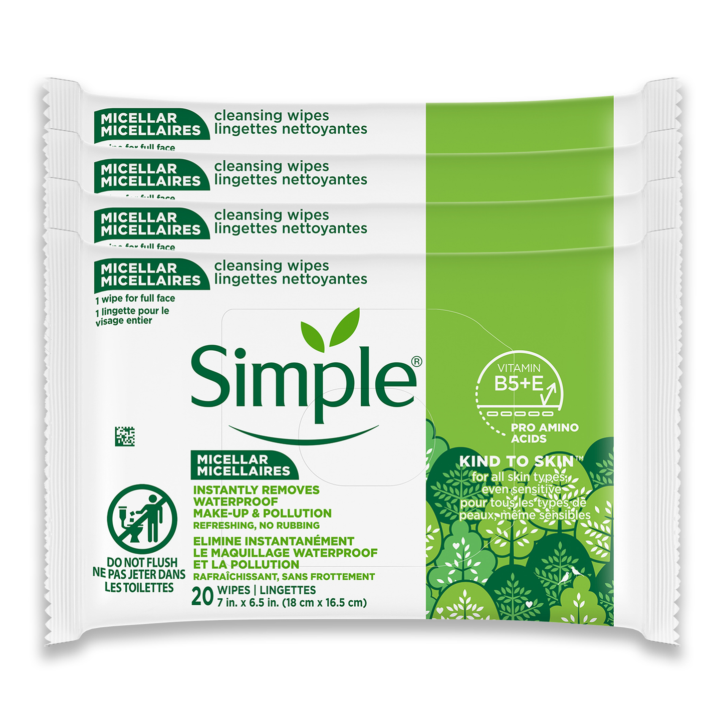 Kind To Skin Micellar Makeup Remover Wipes