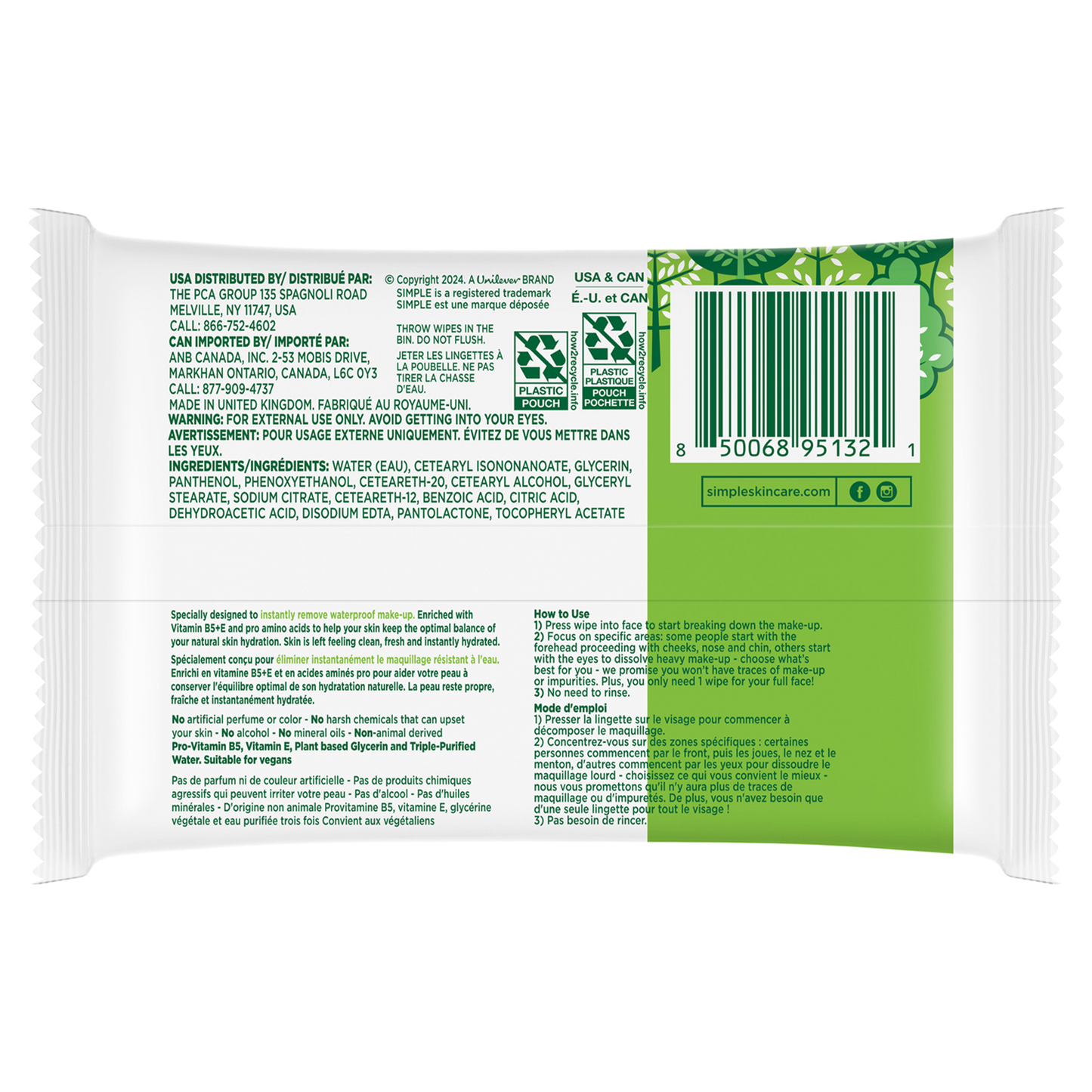 Kind To Skin Micellar Makeup Remover Wipes