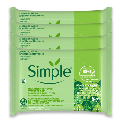 Kind To Skin Cleansing Makeup Remover Wipes - 7pc
