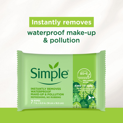 Kind To Skin Cleansing Makeup Remover Wipes - 7pc