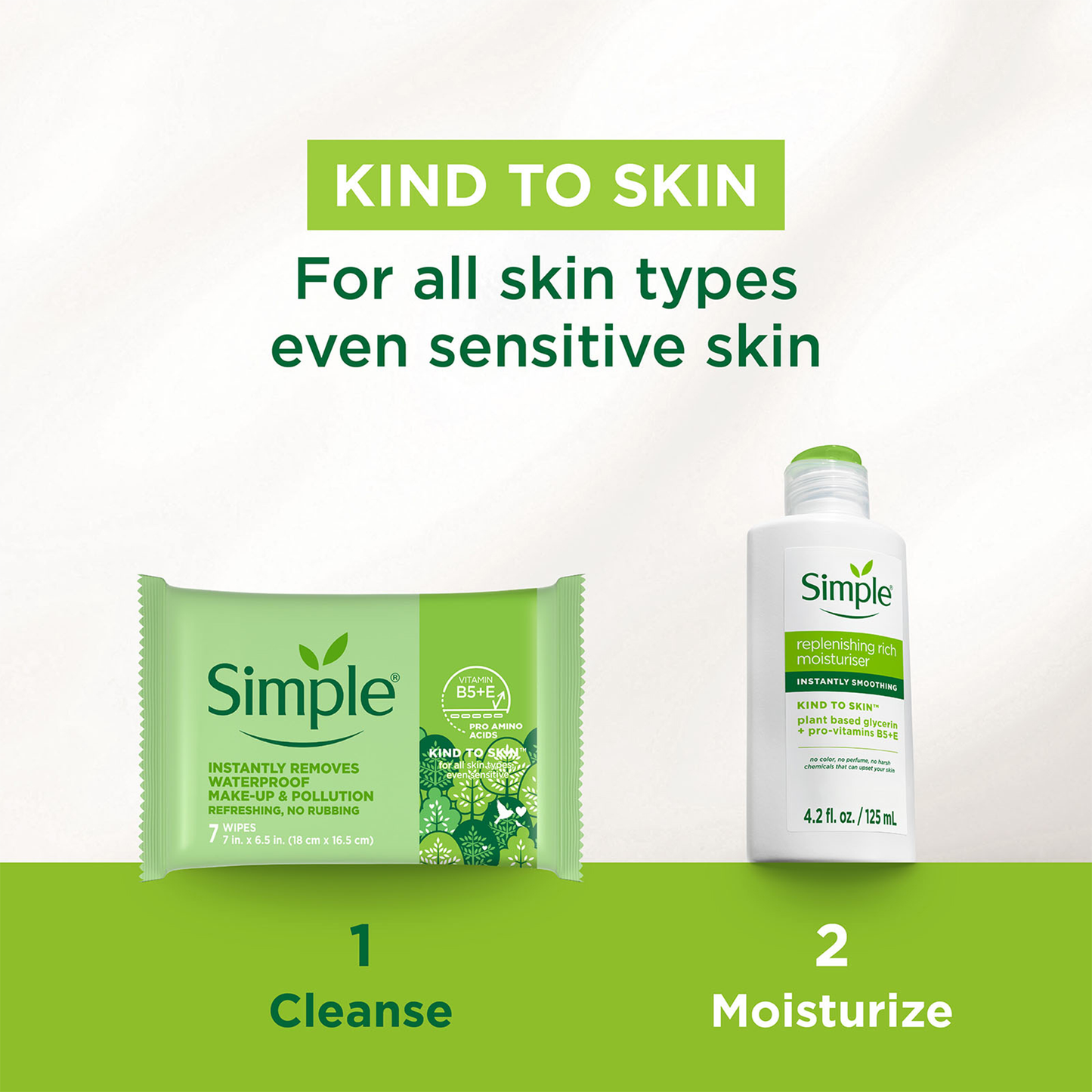 Kind To Skin Cleansing Makeup Remover Wipes - 7pc