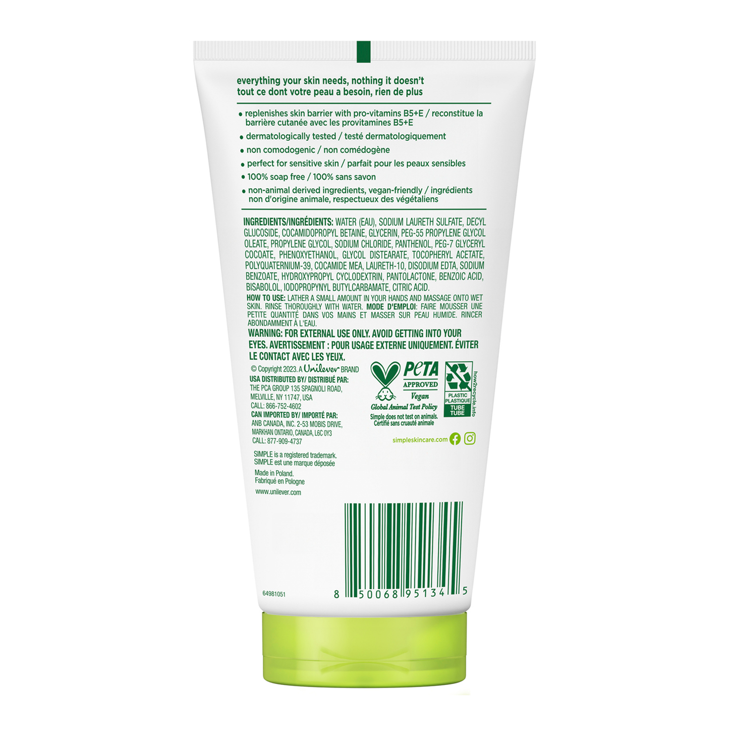 Kind To Skin Moisturizing Face Wash