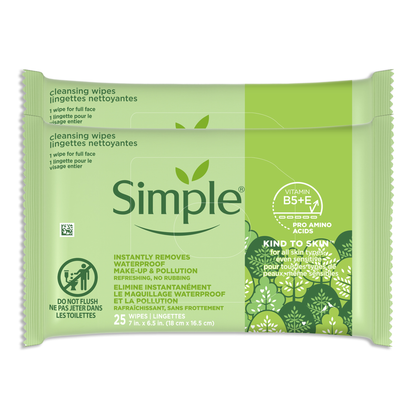 Kind To Skin Cleansing Makeup Remover Wipes - 25pc