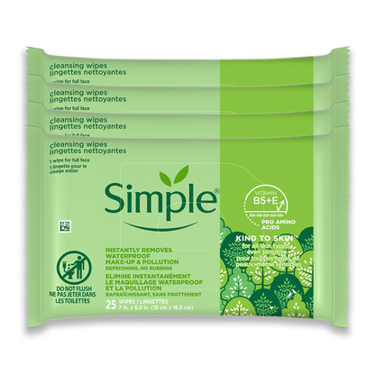Kind To Skin Cleansing Makeup Remover Wipes - 25pc