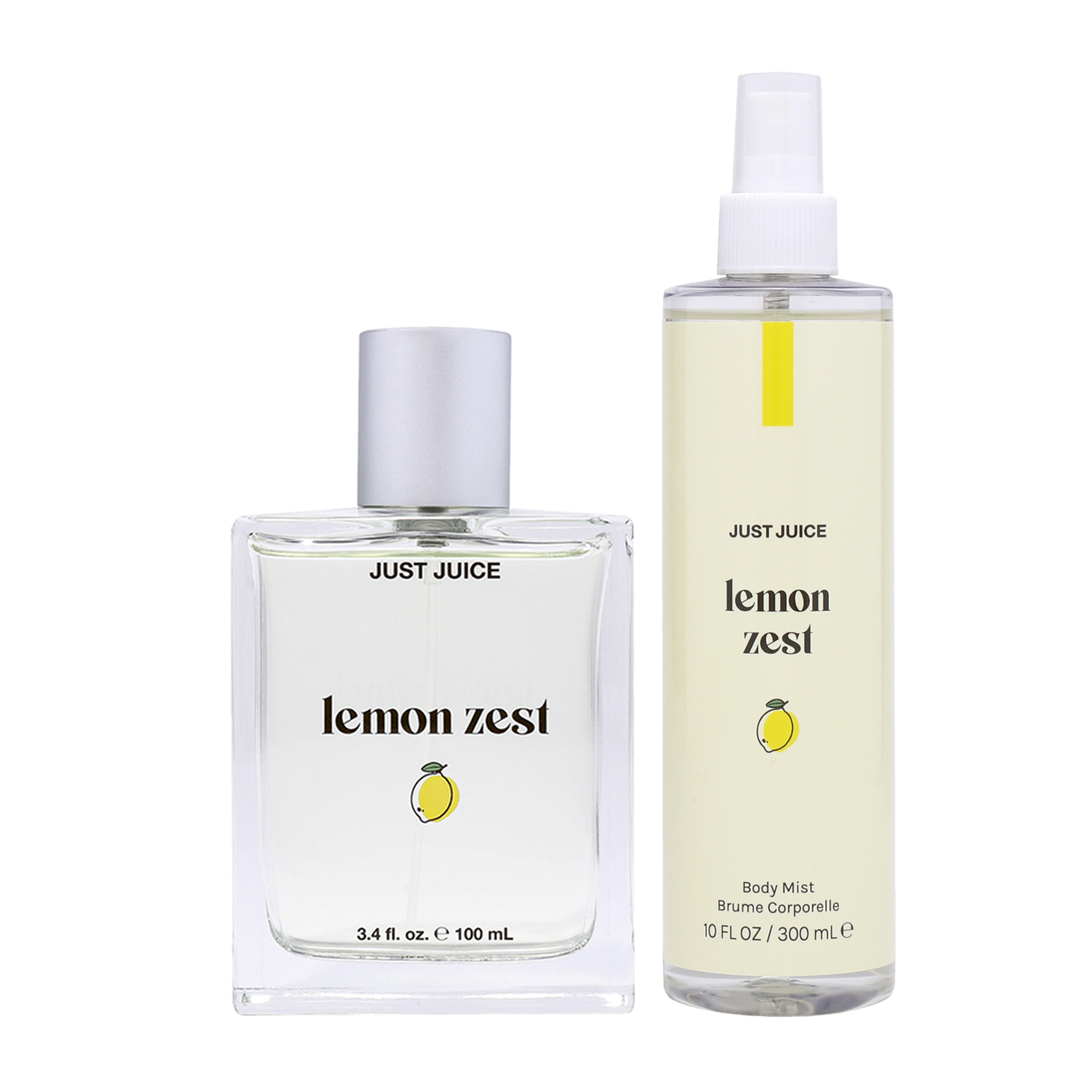 Lemon Zest Kit by Just Juice for Unisex 2 Pc Kit 3.4oz EDP Spray, 10oz Body Spray