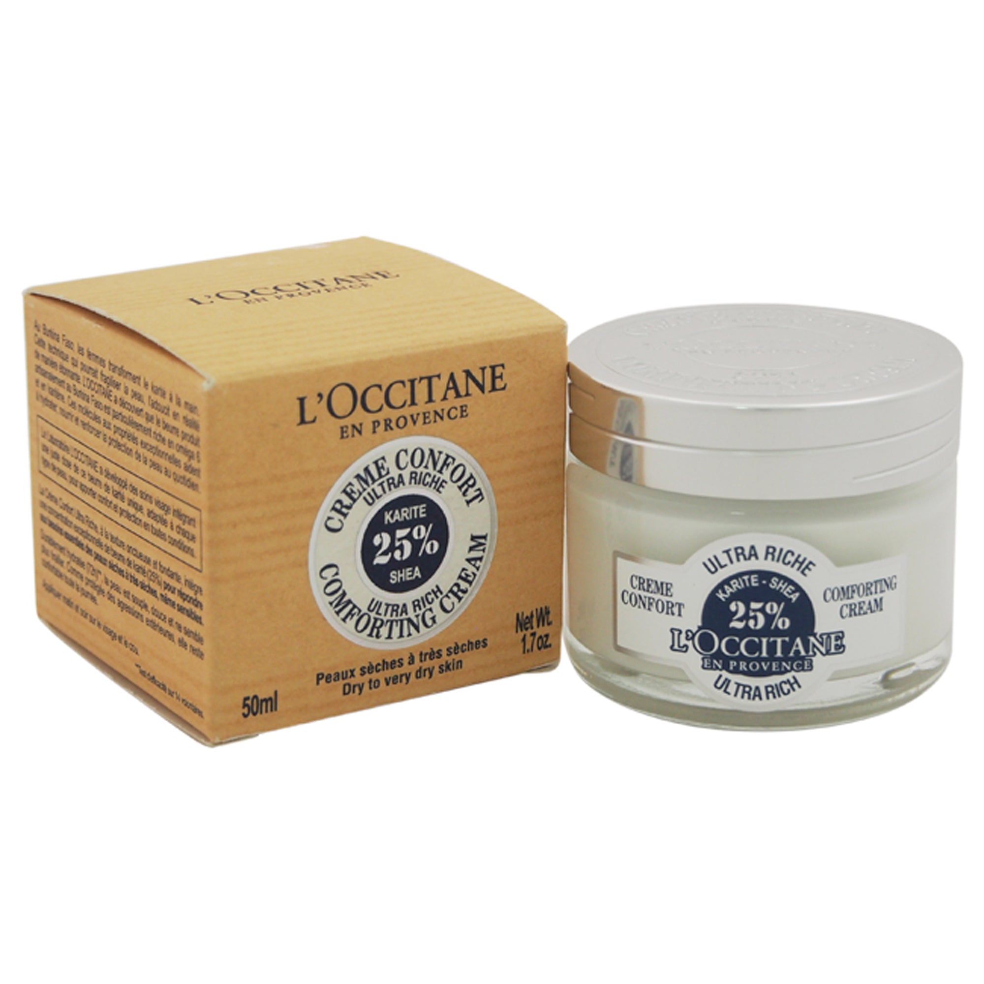 Shea Butter Ultra Rich Comforting Cream by LOccitane for Unisex 1.7 oz Cream