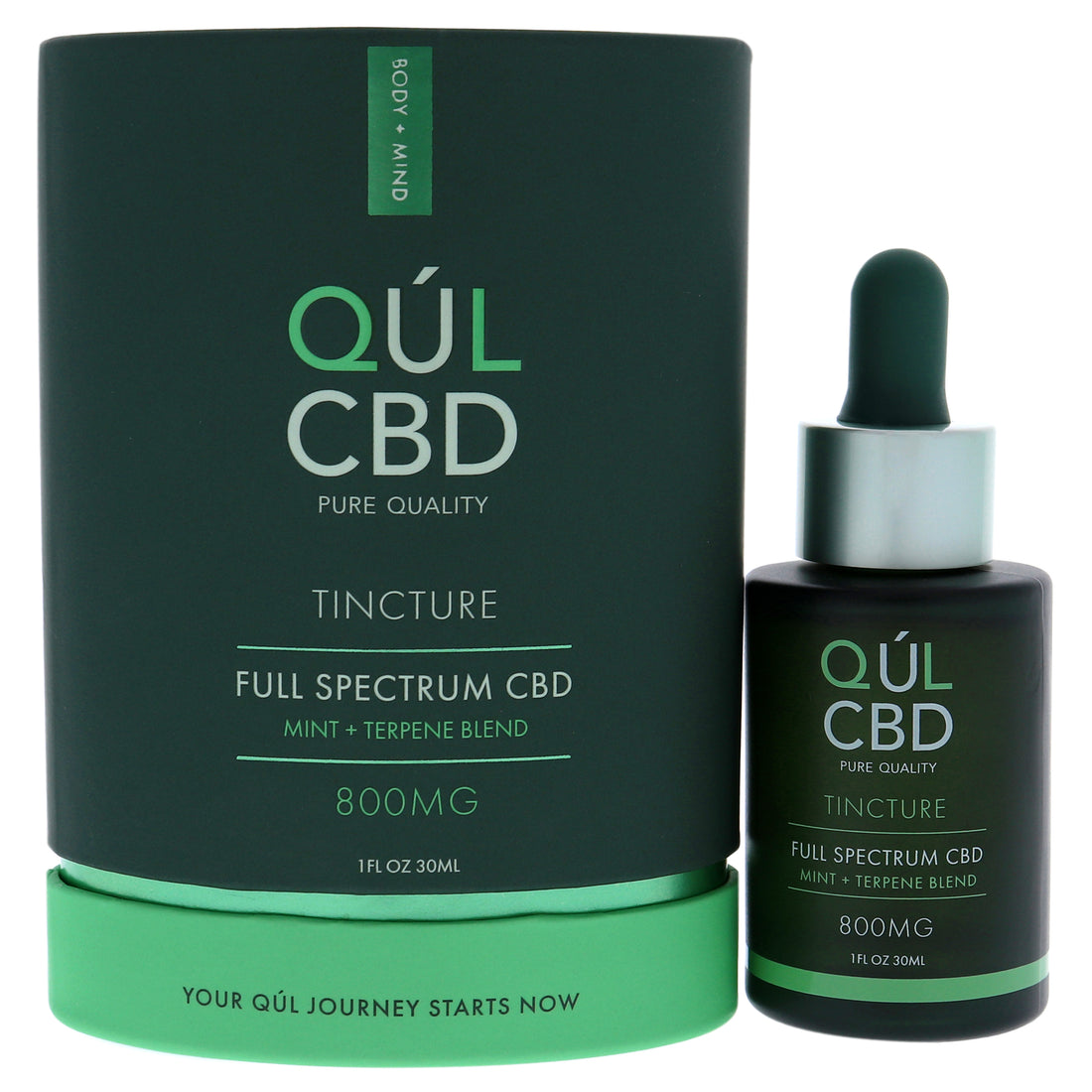 Tincture Full Spectrum 800mg CBD - Mint by Kul CBD for Unisex - 1 oz Tincture