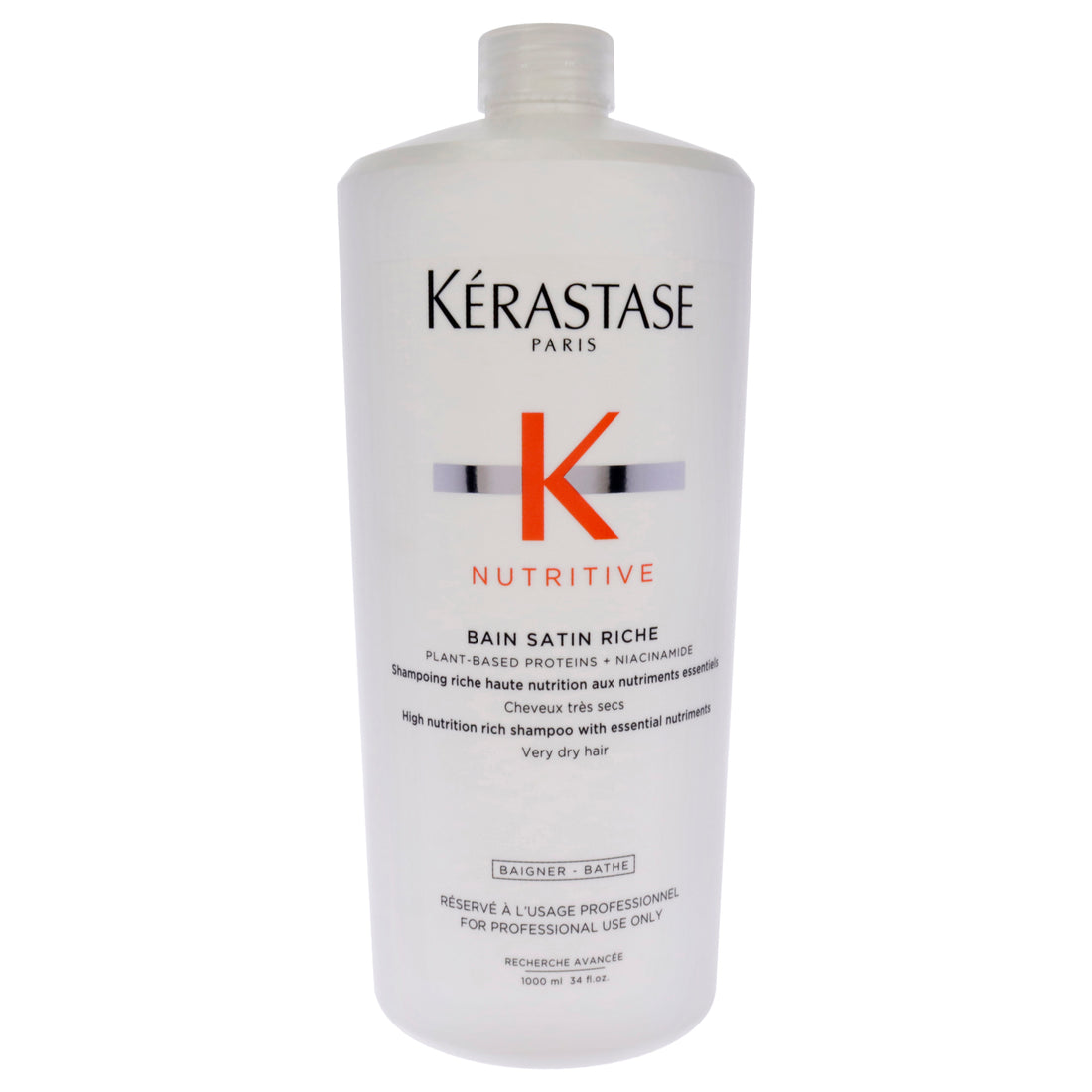 Nutritive Bain Satin Riche Shampoo by Kerastase for Unisex - 34 oz Shampoo